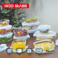12pcs set high borosilicate glass storage container with gift box